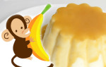 Творожно-банановый пудинг с карамелью